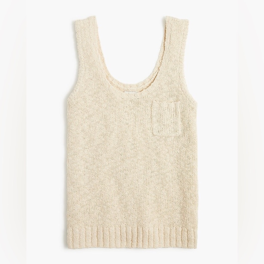 J. Crew Cotton Slub Pocket Sweater tank top | Size S | New with tags